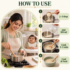 Ayumcure Kids Annaruchi Anaprashan | Healthy Diet Food for Kids | Traditional First Food for Babies | Made with Makhana, Oats, Cashew, Almond & Poha | No Added Sugar | 300g