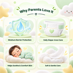 Ayumcure Herbs Kids Diaper Rash Cream | Soothes & Protects Delicate Skin | Ayurvedic with Coconut Oil, Aloe Vera & Kokum Butter | Moisture Barrier Protection | 100gm