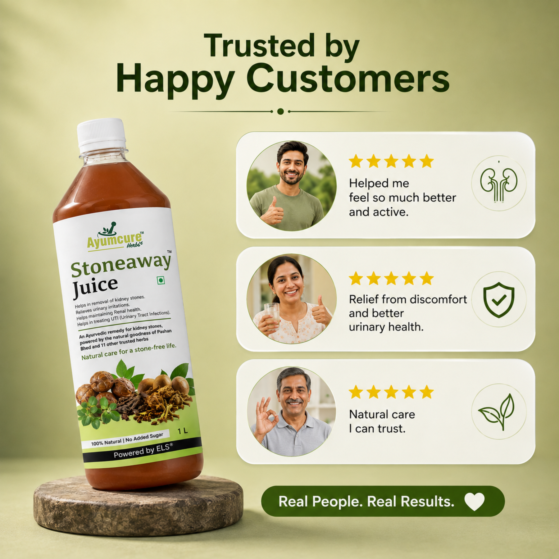 Stoneaway Juice | Pashan Bhed + Gokshura | Kidney Stone & UTI Support | Unisex