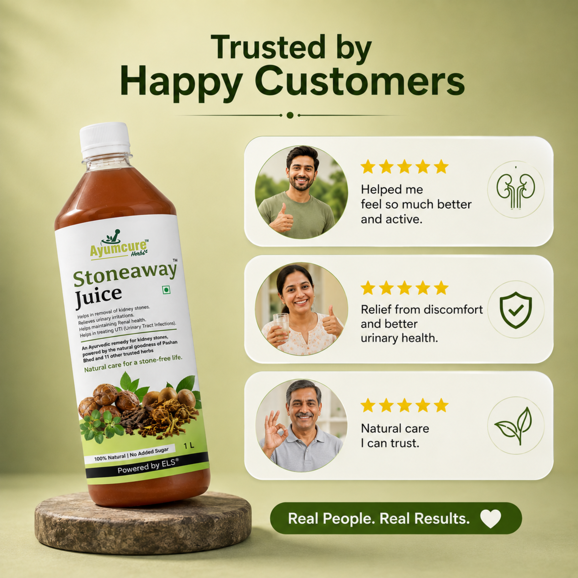 Stoneaway Juice | Pashan Bhed + Gokshura | Kidney Stone & UTI Support | Unisex