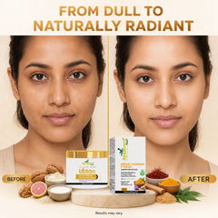 The Ubtan Glow Duo — Ubtan Tan Removal Scrub + Radiance Face Pack | Kesar & Chandan | Unisex