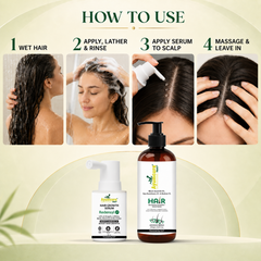 The Wash + Grow Duo — Black Seeds Oil Shampoo + Hair Growth Serum | Men & Women