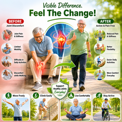 Joint Care Combo: Herbal Capsules + Pain Relief Oil | Flexibility | Men & Women