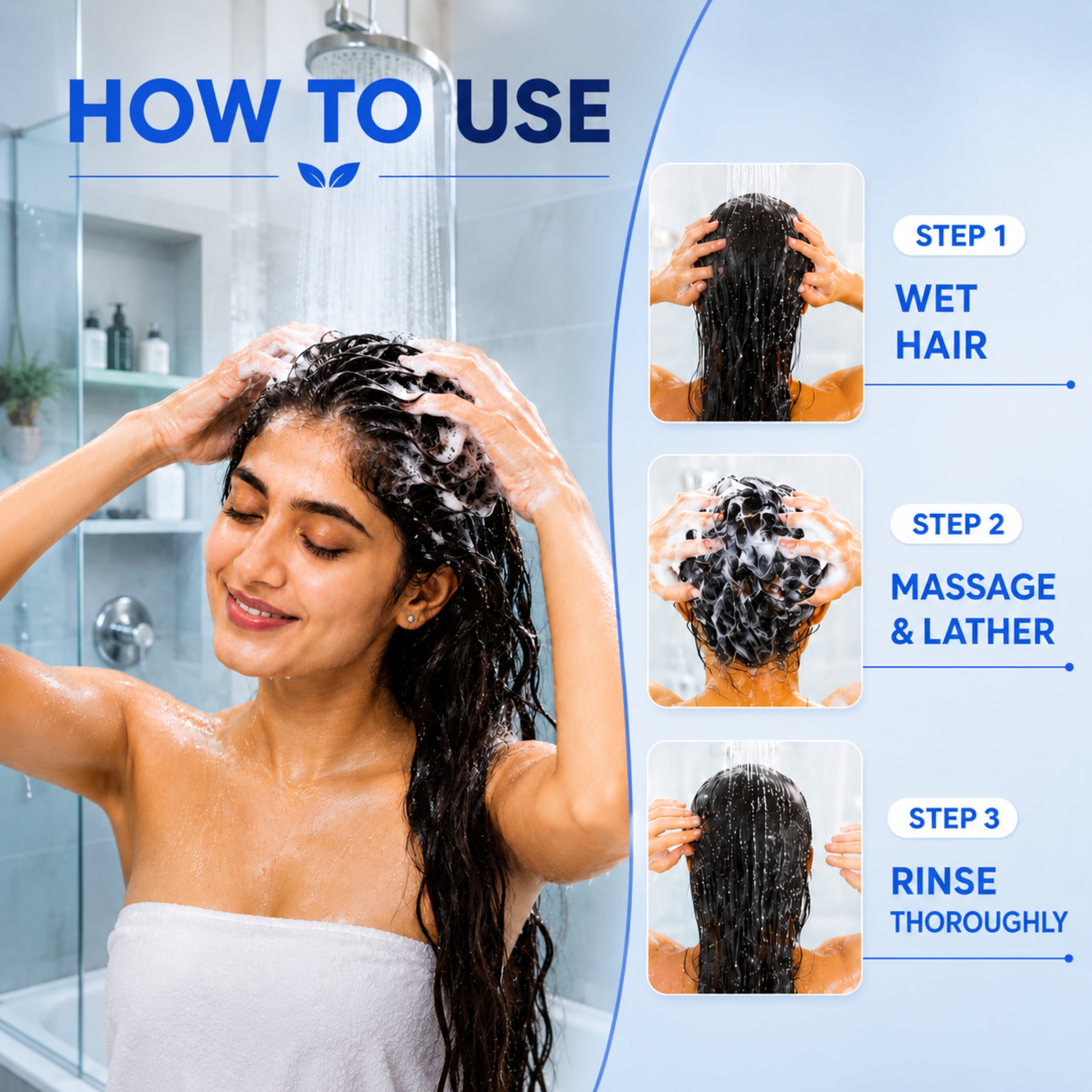 Ayumcure RepairLuxe Professional Repair Shampoo | Protein + Omega-9 Technology | DHT Blocker | Repairs Dry & Damaged Hair | Strengthens Hair Fibres, Reduces Breakage & Supports Healthy Hair Growth | With Fenugreek, Rosemary & Saw Palmetto | SLS Free