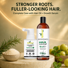 The Hair Fall Stop Duo — Hair Oil + Hair Growth Serum | Men & Women