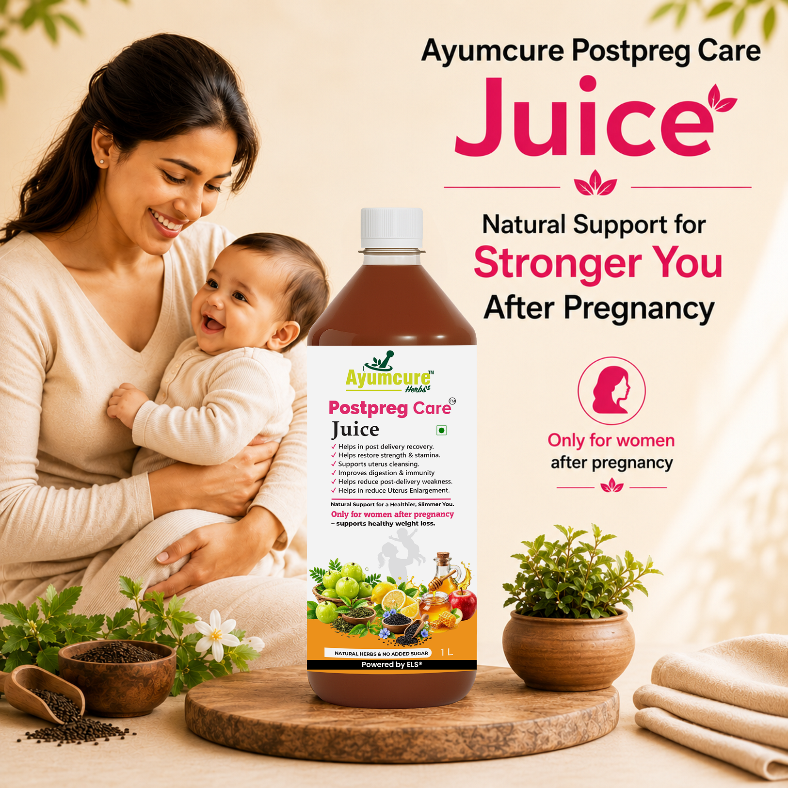 Postpreg Care Juice | Post-Pregnancy Recovery & Belly Fat Reduction | Only For Women
