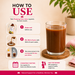 Postpreg Care Juice | Post-Pregnancy Recovery & Belly Fat Reduction | Only For Women