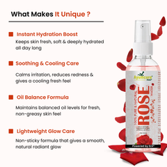 Glassy Glow Kit: Rose Water + Orange Scrub + Glutathione Cream | Men & Women