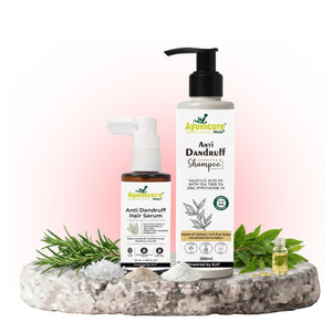 Anti-Dandruff Kit: 3% Tea Tree Shampoo + Niacinamide Serum | Men & Women