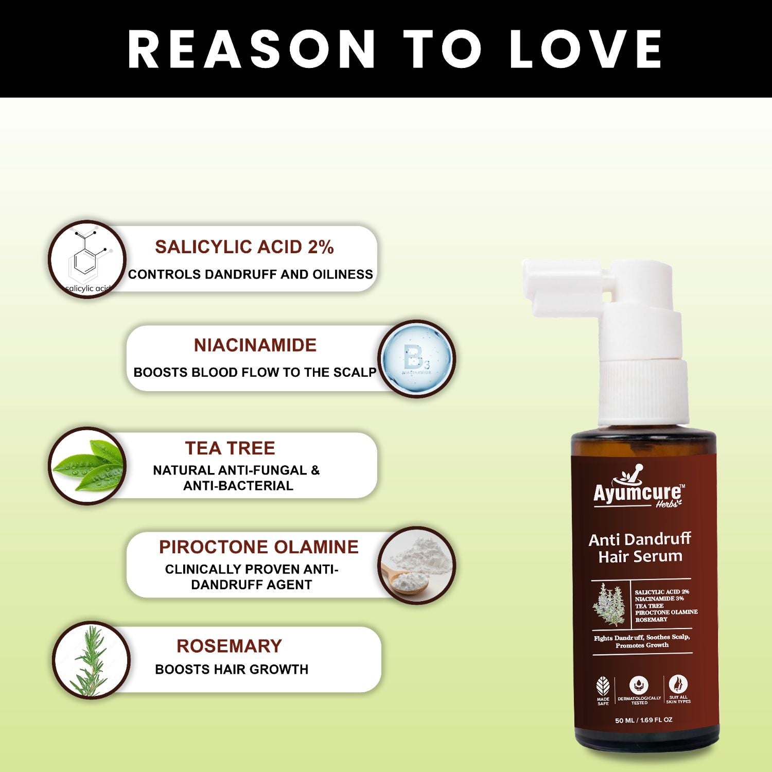 Anti-Dandruff Kit: 3% Tea Tree Shampoo + Niacinamide Serum | Men & Women