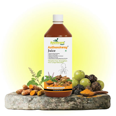 AsthonAway Ayurvedic Asthma & Respiratory Support Juice | Men & Women