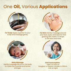 Sweet Almond Oil | For Body, Skin & Hair Nourishment | Men & Women