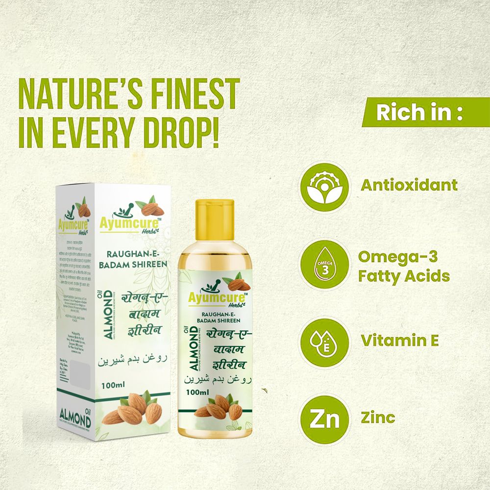 Sweet Almond Oil | For Body, Skin & Hair Nourishment | Men & Women