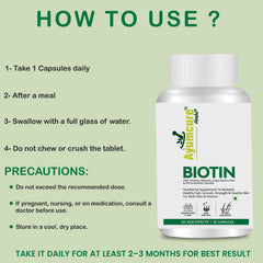 Biotin Tablet with Vitamins & Minerals | Healthy Hair & Skin | Men & Women
