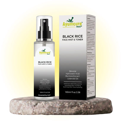 Black Rice Hyaluronic Face Mist & Toner | With Betaine | Glowing Skin | Unisex - Alternate View
