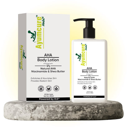 AHA 5% Body Lotion | Exfoliates Dead Skin, Deep Nourishment | Men & Women - Alternate View