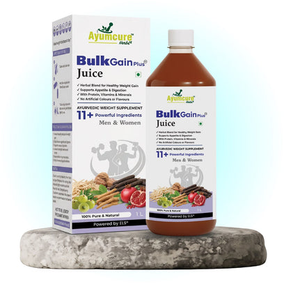 BulkGain Plus Ayurvedic Weight Gain Juice | 11+ Herbs | Men & Women - Alternate View