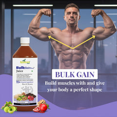 BulkGain Plus Ayurvedic Weight Gain Juice | 11+ Herbs | Men & Women