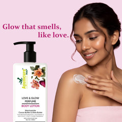 Love & Glow Perfume Body Lotion | Niacinamide & Cocoa Butter | Men & Women