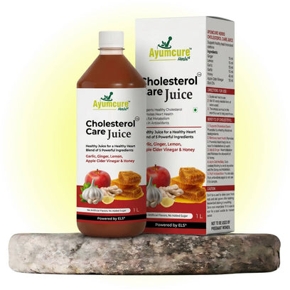 Cholesterol Care Ayurvedic Juice | Garlic, Ginger, ACV & Honey | Men & Women - Alternate View