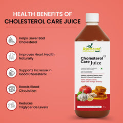 Cholesterol Care Ayurvedic Juice | Garlic, Ginger, ACV & Honey | Men & Women