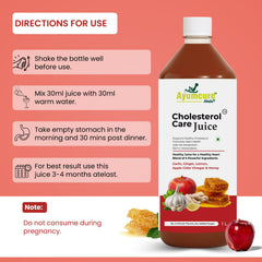 Cholesterol Care Ayurvedic Juice | Garlic, Ginger, ACV & Honey | Men & Women