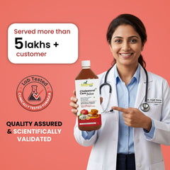 Cholesterol Care Ayurvedic Juice | Garlic, Ginger, ACV & Honey | Men & Women