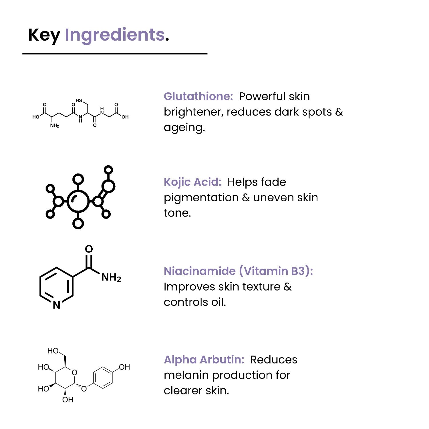 Glutathione & Niacinamide Cream | Kojic Acid + Vit C & E | All Skin Types