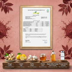 Cholesterol Care Juice Pack of 2 | Garlic, Ginger, ACV & Honey | Men & Women