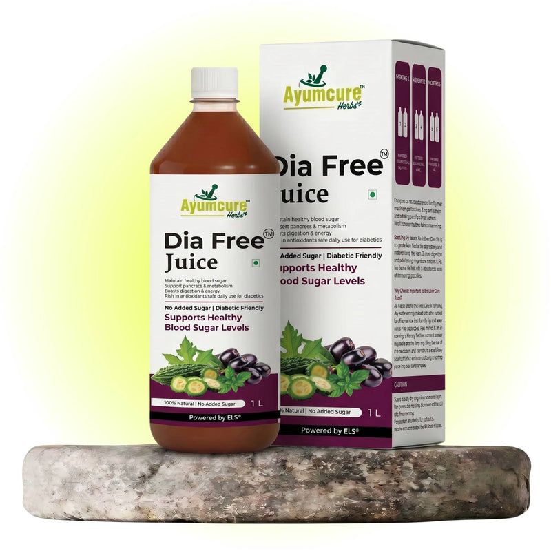 Dia Free Ayurvedic Juice | Amla, Karela, Jamun & Tulsi | Men & Women - Alternate View