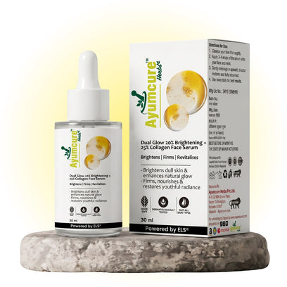 Dual Glow 20% Brightening + 25% Collagen Face Serum | All Skin Types | Unisex - Alternate View