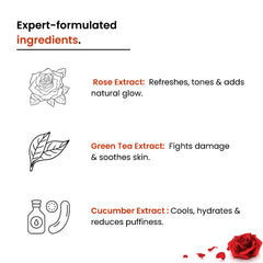 Face Pack Combo: Multani Mitti & Sandalwood + 3% Niacinamide + Rose Toner | Unisex