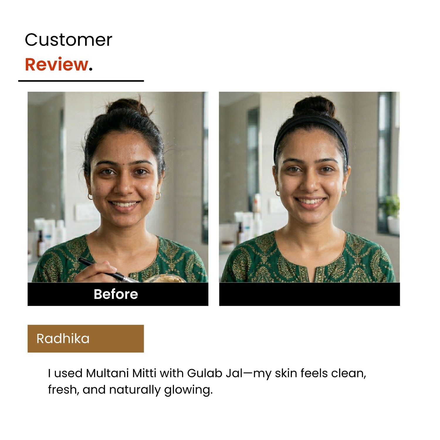 Face Pack Combo: Multani Mitti & Sandalwood + 3% Niacinamide + Rose Toner | Unisex