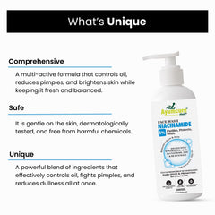 5% Niacinamide Face Wash | Salicylic Acid, Glutathione & Zinc | Men & Women