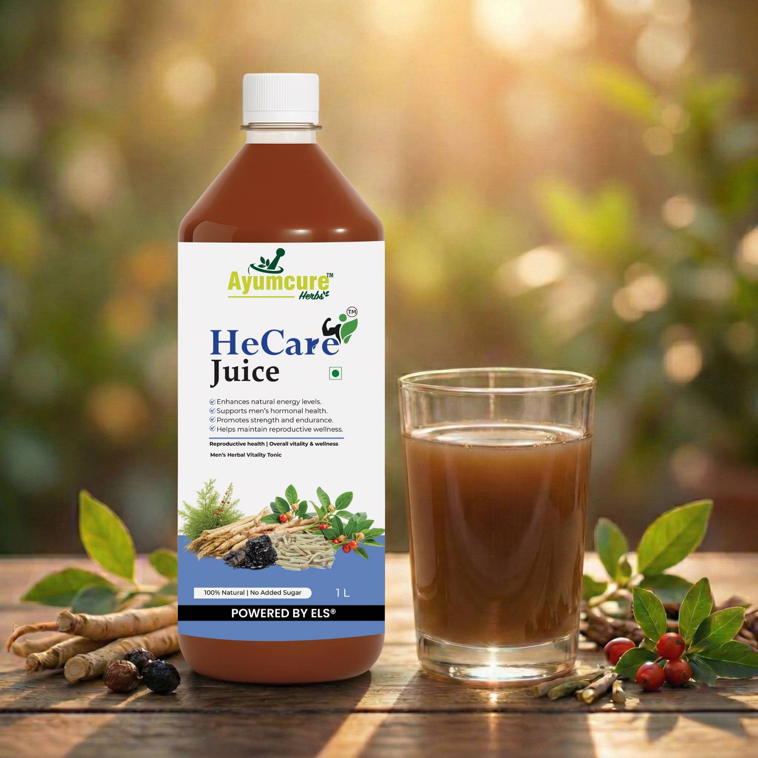HeCare Ayurvedic Men's Vitality & Fertility Support Juice | Only For Men