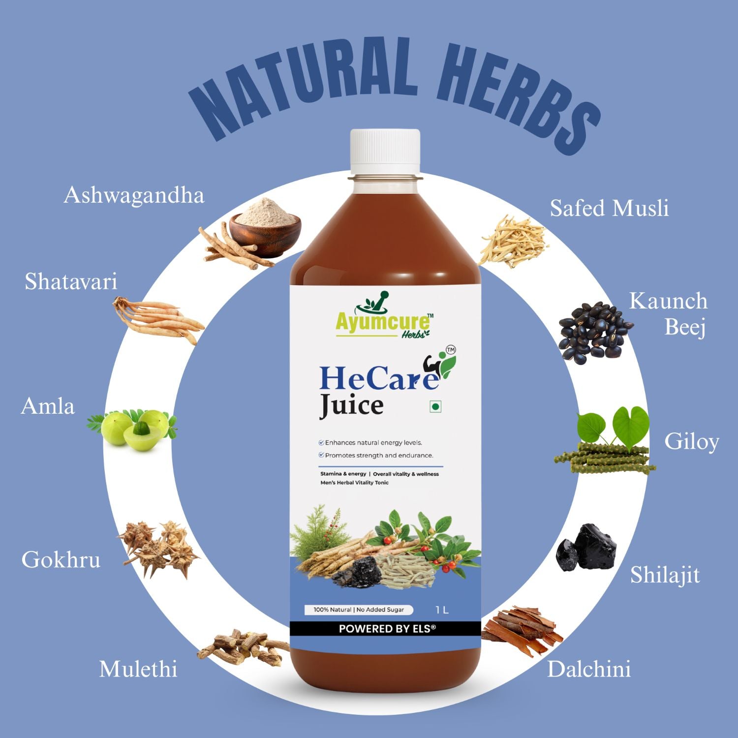 HeCare + SheCare Ayurvedic Couple Wellness Juice Combo | Men & Women