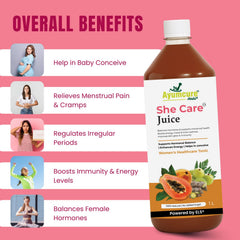HeCare + SheCare Ayurvedic Couple Wellness Juice Combo | Men & Women