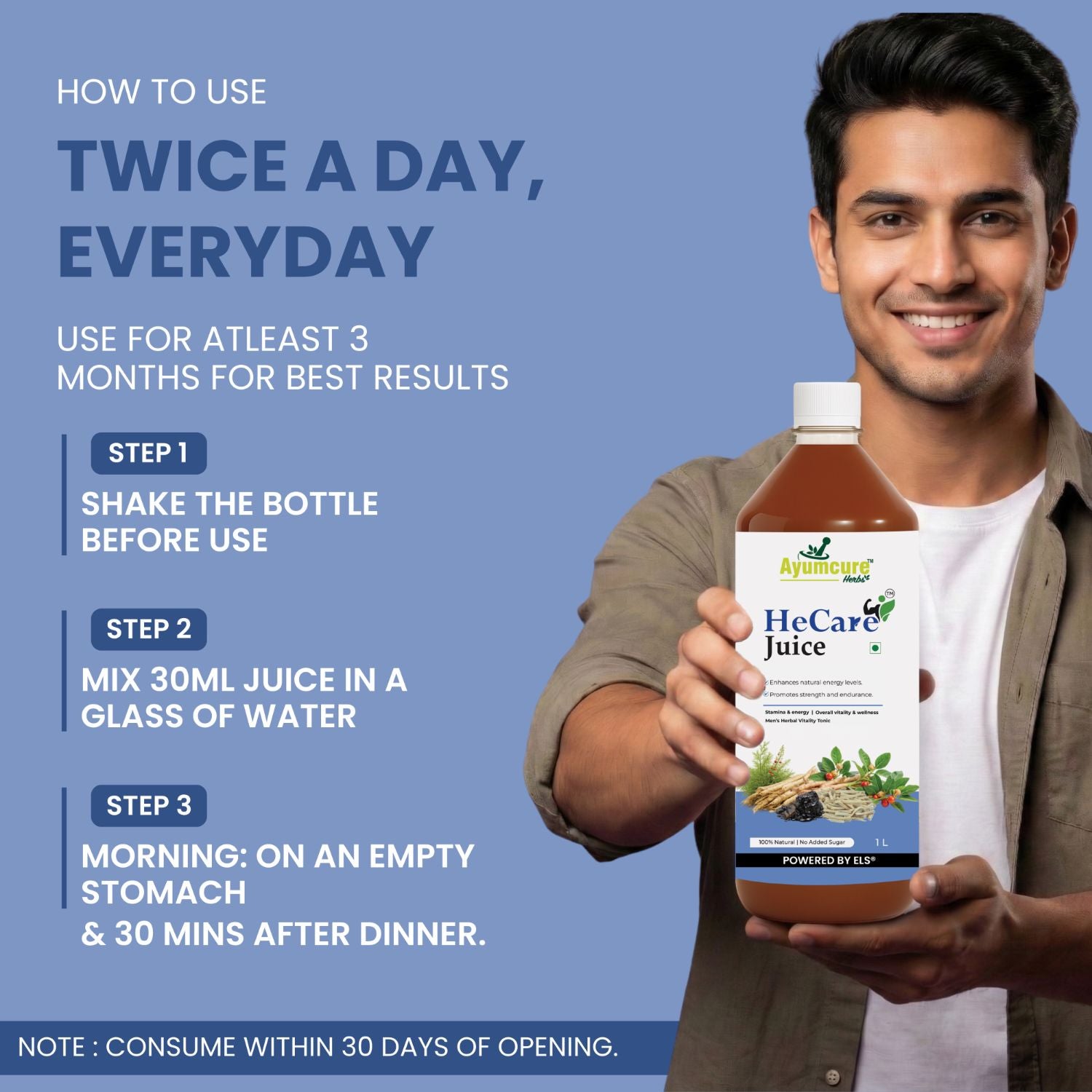HeCare + SheCare Ayurvedic Couple Wellness Juice Combo | Men & Women
