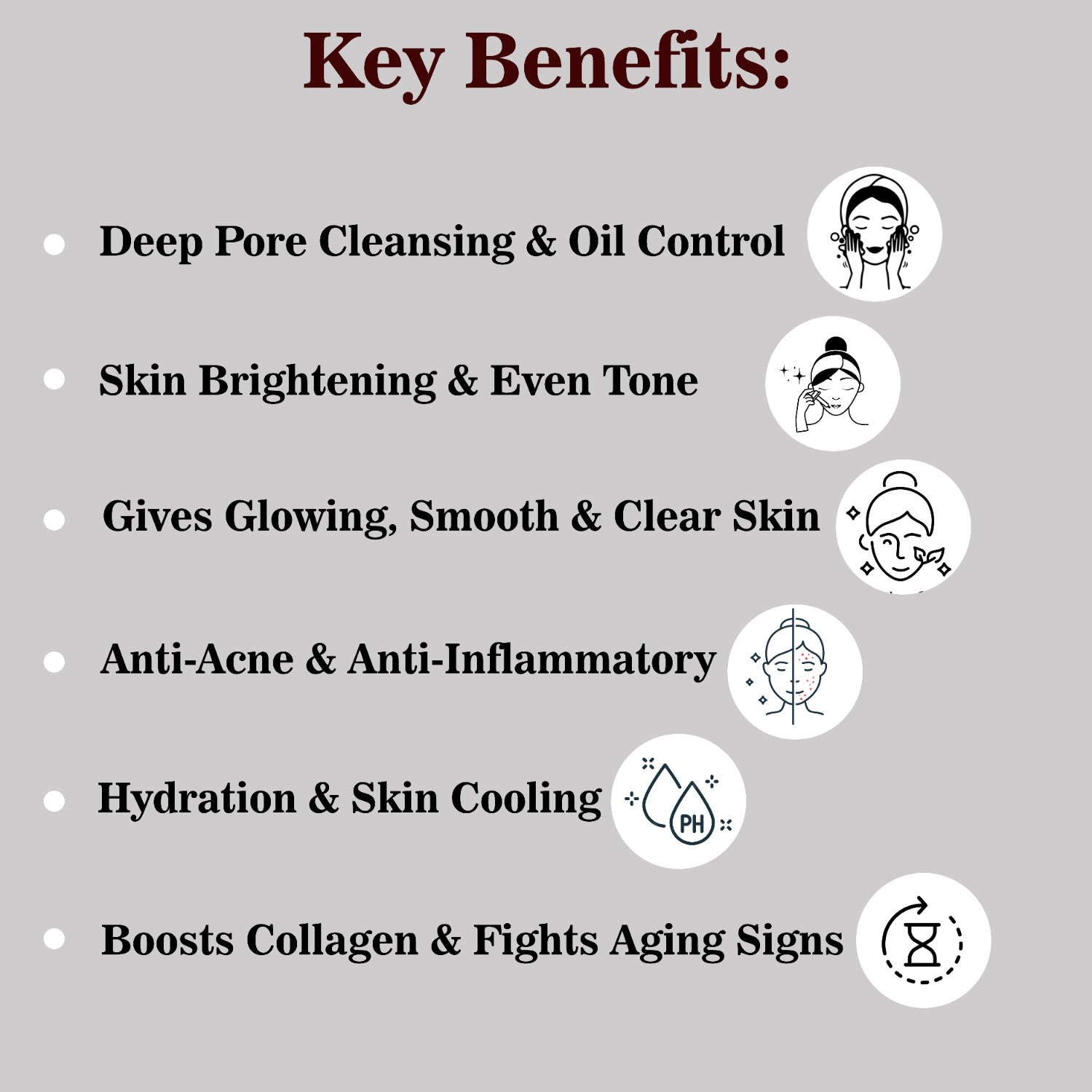 Instant Glow Combo: Multani Mitti + Rose Water + Vitamin C Serum | Men & Women