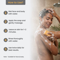 Kojic Acid & Turmeric Soap | Niacinamide, Vit C & Shea Butter | Face & Body