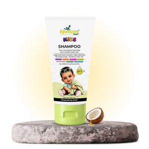 Ayumcure Herbs Kids Tear-Free Shampoo | Sulphate, Paraben & Silicone Free | Ayurvedic with Aloe Vera, Neem, Shikakai & Amla | Gentle Daily Baby Hair Cleanser | 100ml