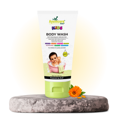 Ayumcure Herbs Kids Foaming Body Wash | Sulphate, Paraben & Silicone Free | Ayurvedic with Aloe Vera, Reetha & Shikakai | Soft Daily Cleanser for Delicate Skin | 100ml