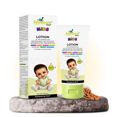Ayumcure Herbs Kids 24-Hour Moisture Lotion | Sulphate, Paraben & Silicone Free | Ayurvedic with Aloe Vera, Kokum Butter & Almond Oil | Lightweight Daily Moisturiser | 100ml