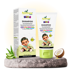 Ayumcure Herbs Kids Tear-Free Shampoo | Sulphate, Paraben & Silicone Free | Ayurvedic with Aloe Vera, Neem, Shikakai & Amla | Gentle Daily Baby Hair Cleanser | 100ml