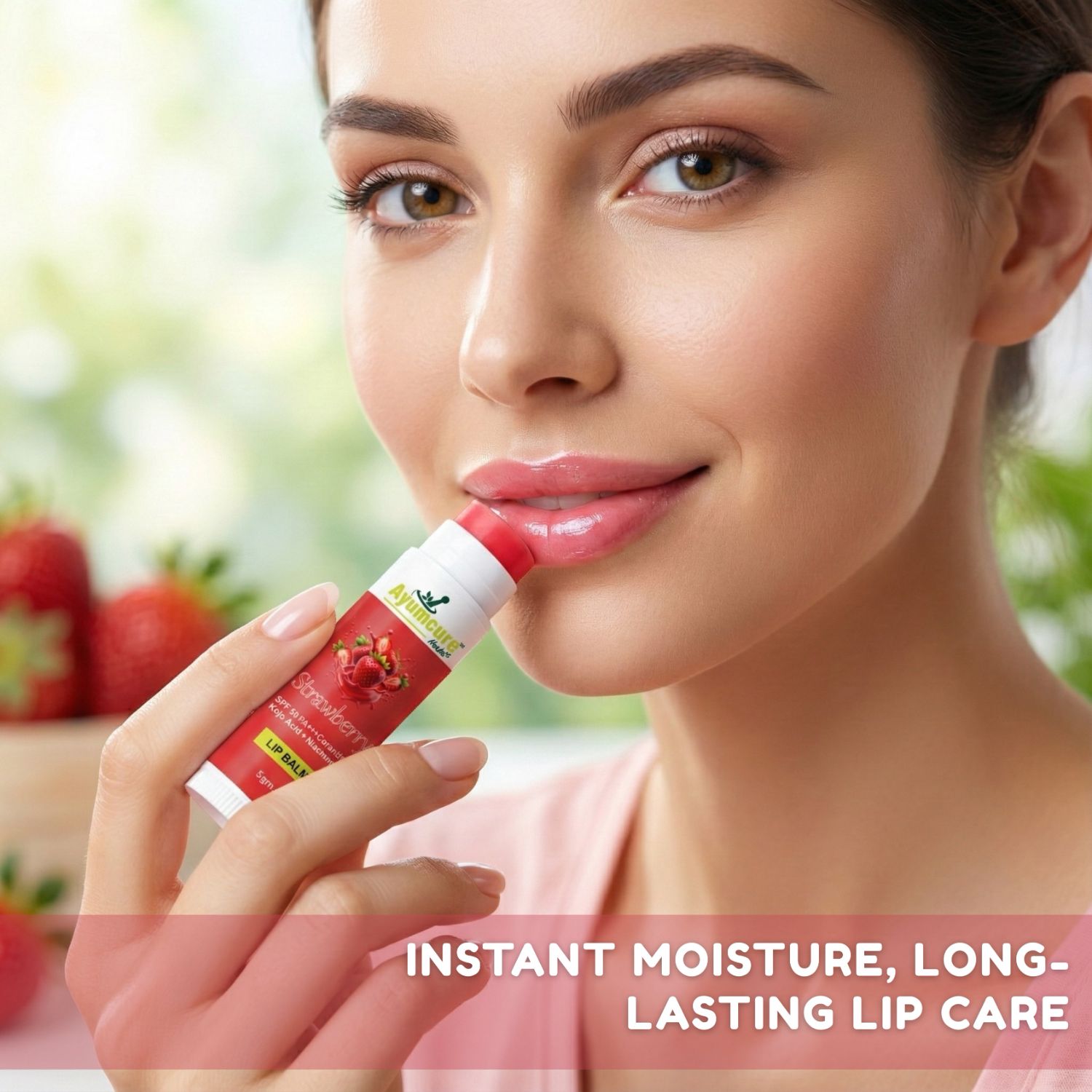 Strawberry & Coffee Brightening Lip Balm Combo | Repairs Dark & Dry Lips | Women
