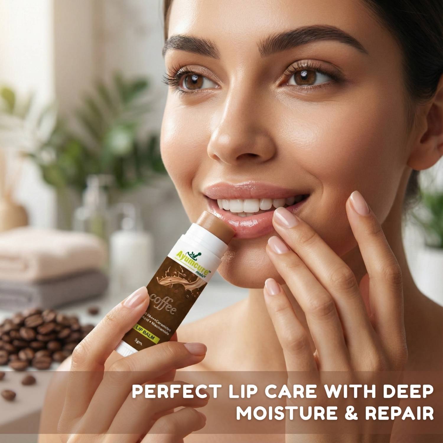 Strawberry & Coffee Brightening Lip Balm Combo | Repairs Dark & Dry Lips | Women