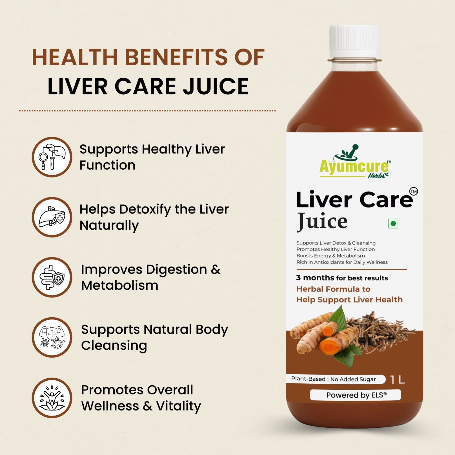 Liver Care Juice | Aloe Vera, Turmeric, Bhui Amla & Kalmegh | Men & Women