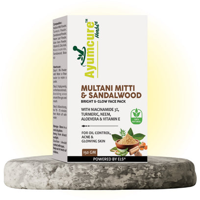 Multani Mitti & Sandalwood Face Pack | Glowing Skin & Dead Skin Removal | Unisex - Alternate View