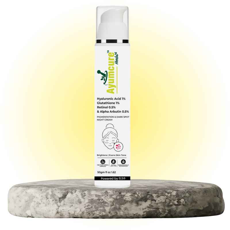 Night Cream | 1% Retinol, 0.5% Alpha Arbutin, Glutathione & Hyaluronic Acid | Unisex