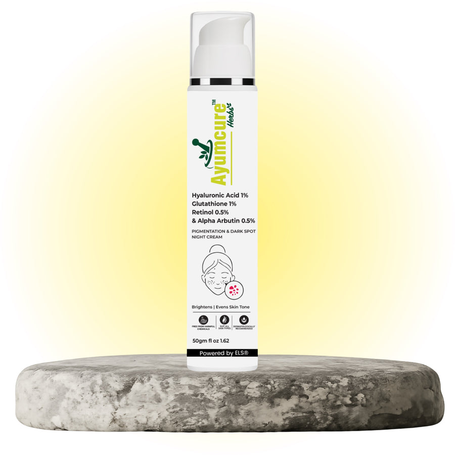 Night Cream | 1% Retinol, 0.5% Alpha Arbutin, Glutathione & Hyaluronic Acid | Unisex